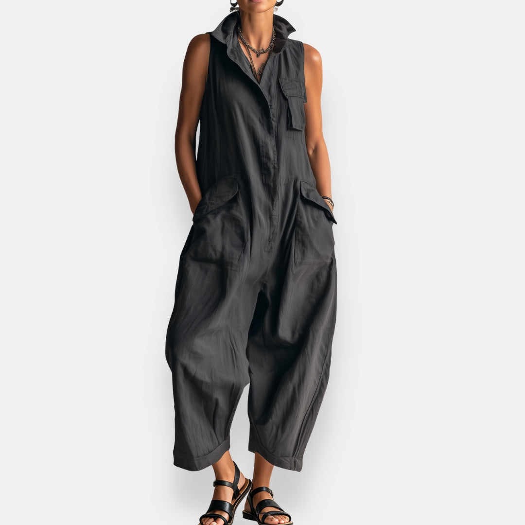 Brooke | Sleeveless Wide-Leg Jumpsuit