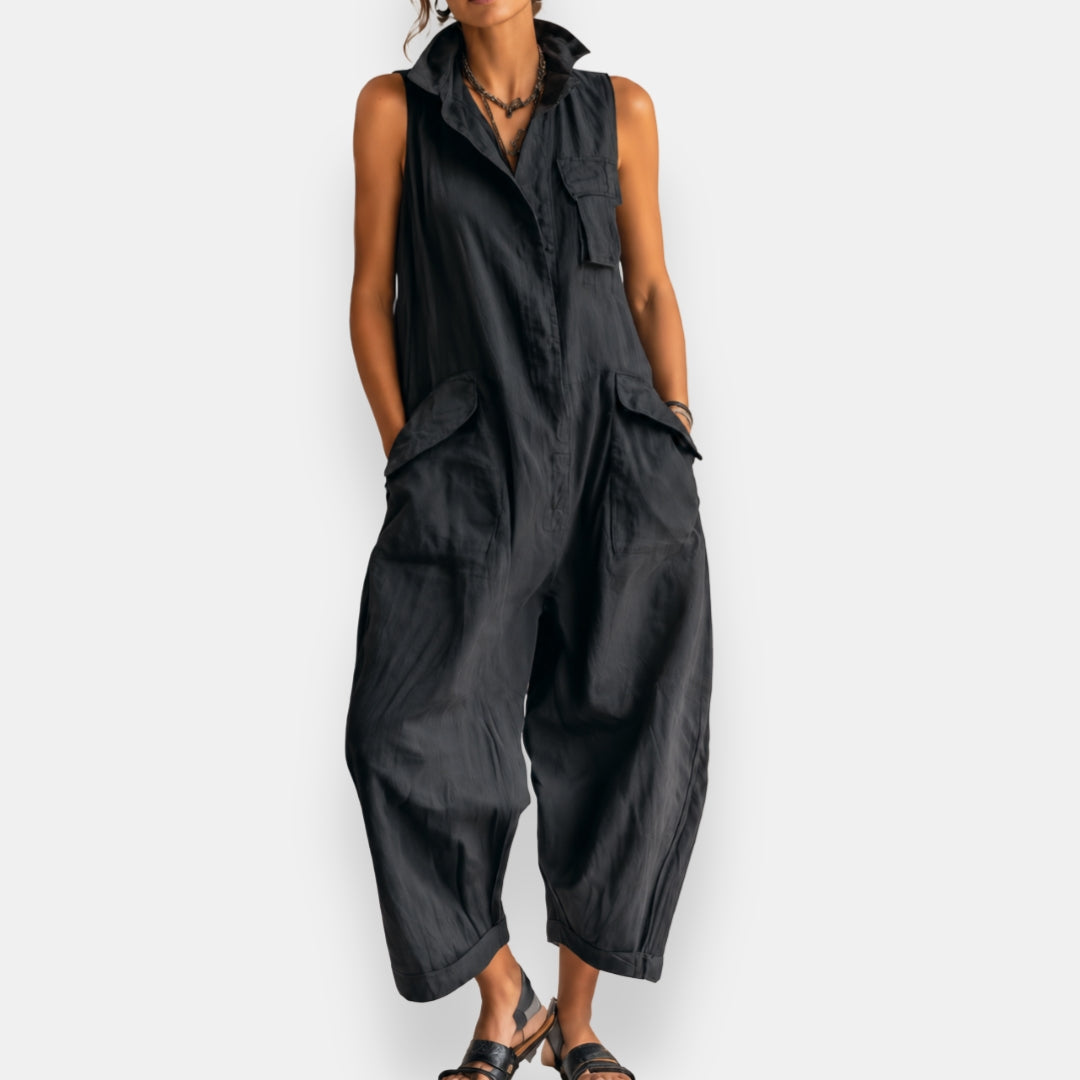 Brooke | Sleeveless Wide-Leg Jumpsuit