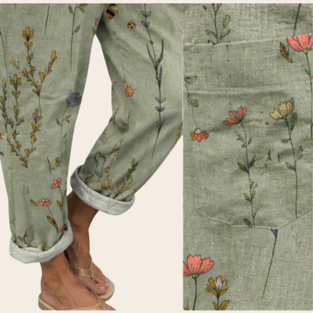 Lena | Printed Dungarees
