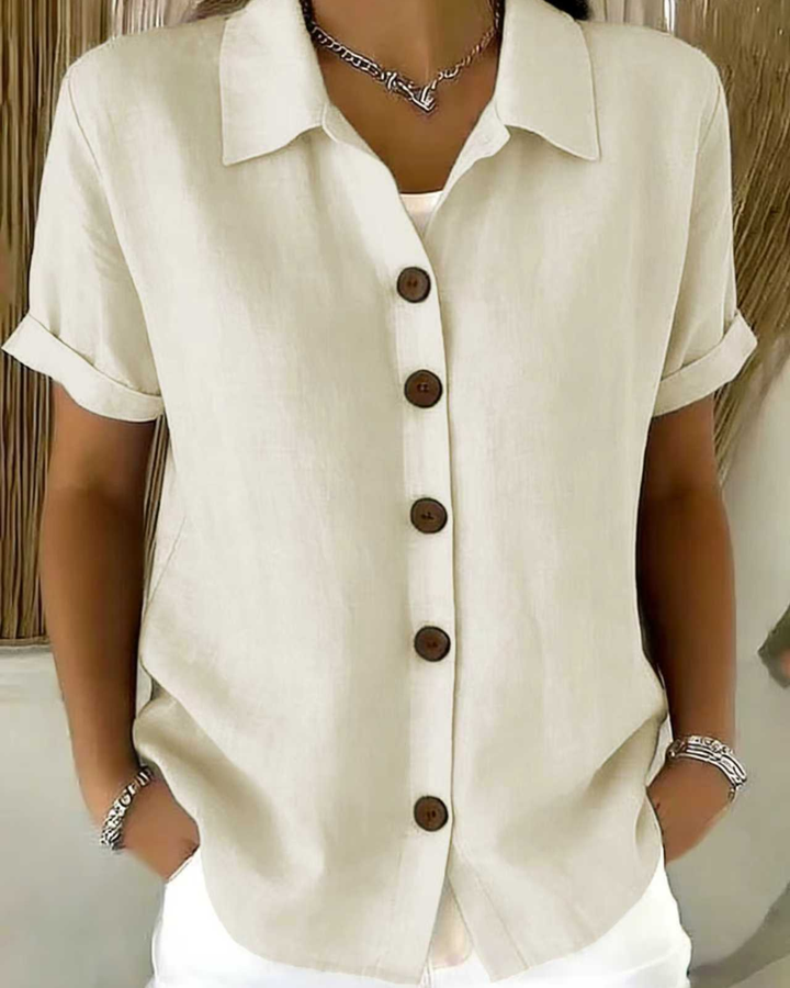 Lydia | Classic Button Blouse