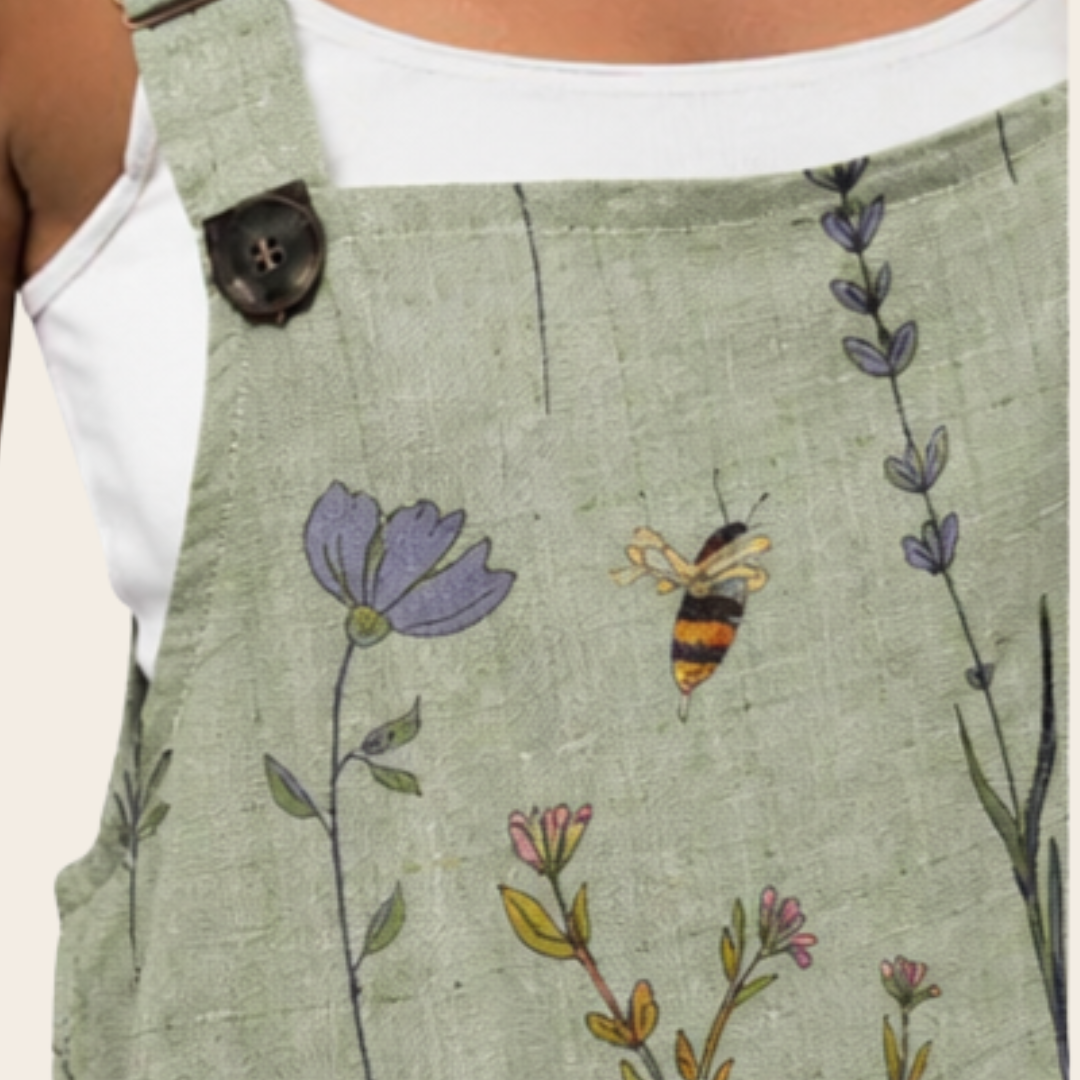 Lena | Printed Dungarees