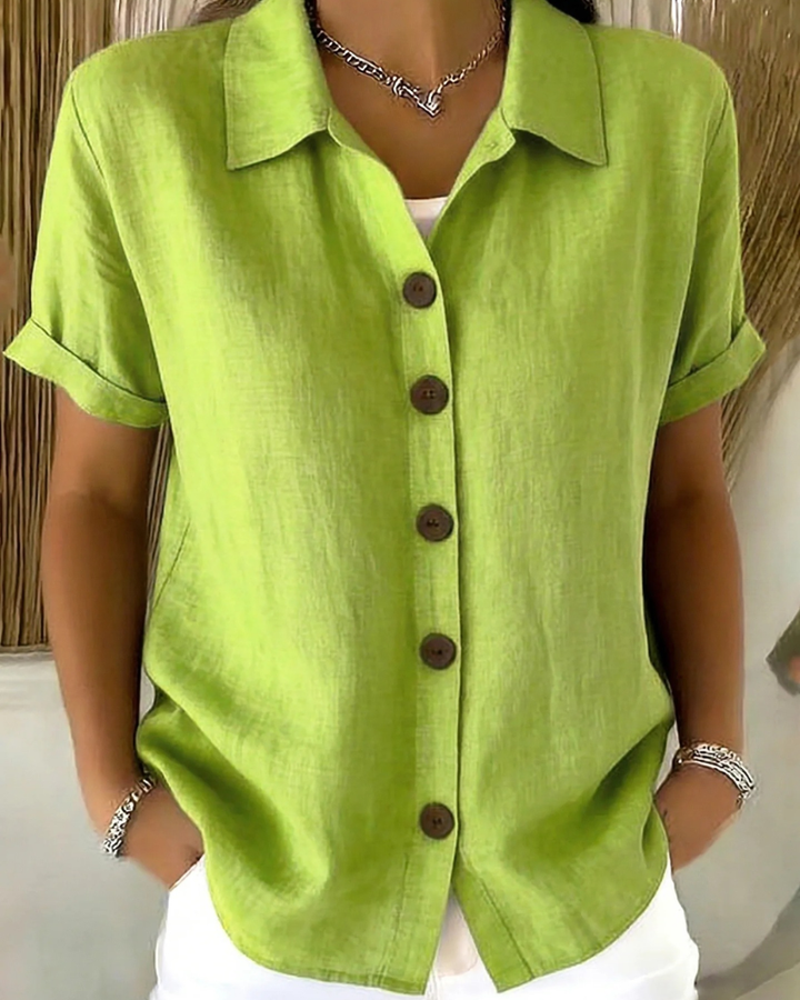 Lydia | Classic Button Blouse
