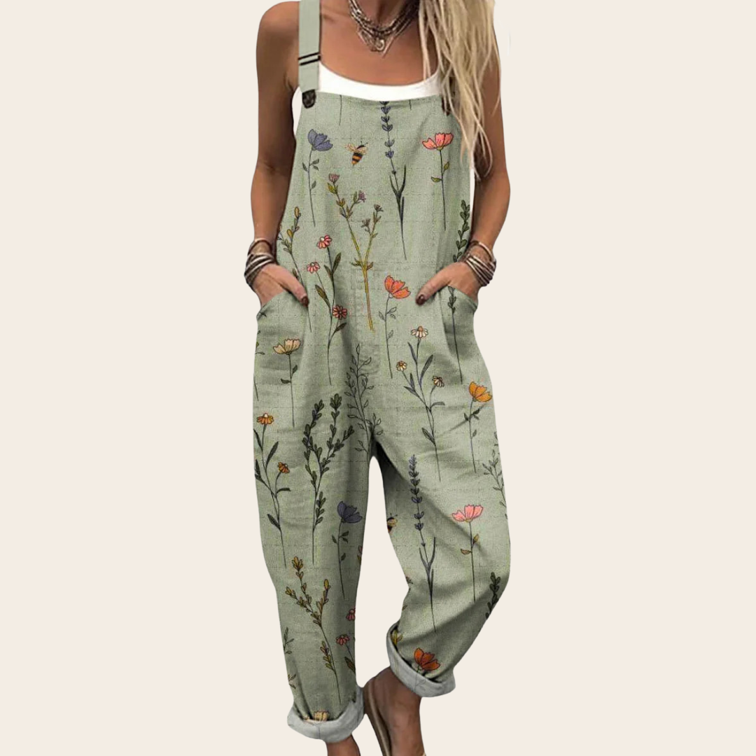 Lena | Printed Dungarees