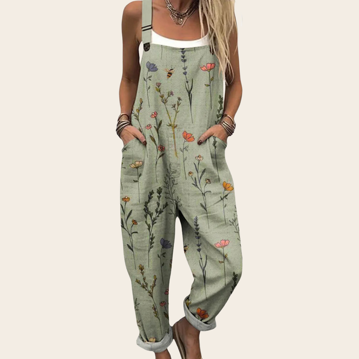 Lena | Printed Dungarees