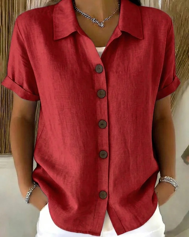 Lydia | Classic Button Blouse