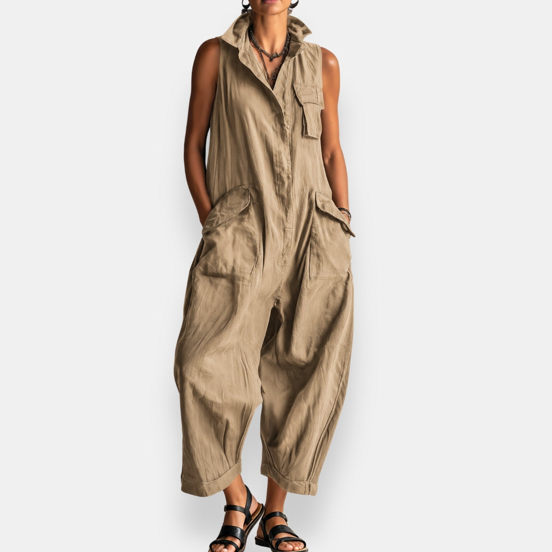 Brooke | Sleeveless Wide-Leg Jumpsuit