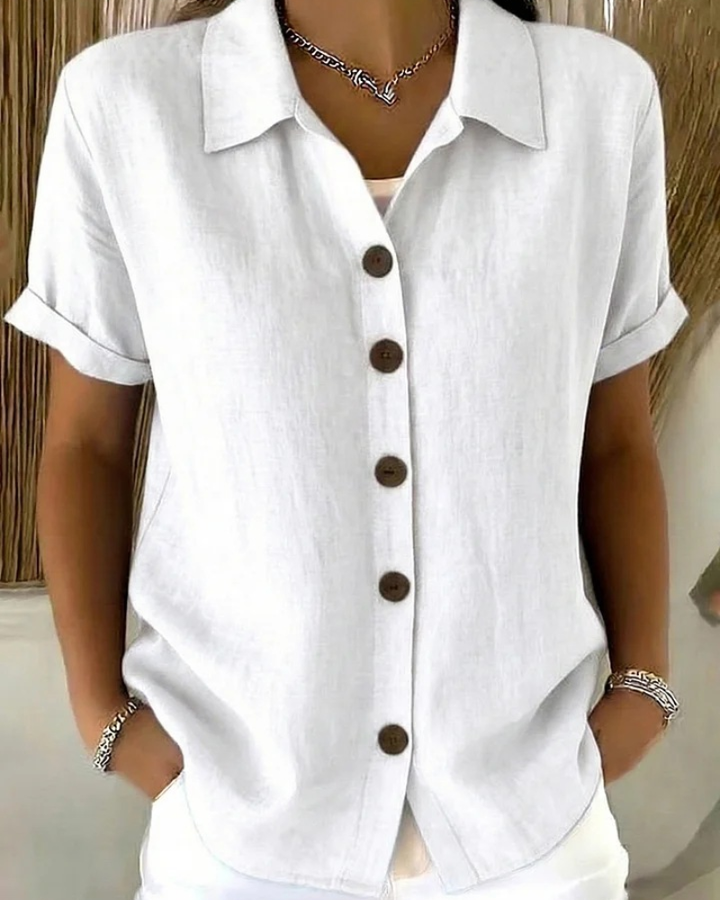 Lydia | Classic Button Blouse