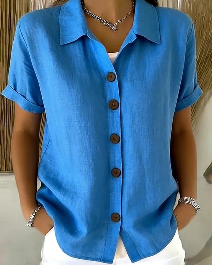 Lydia | Classic Button Blouse