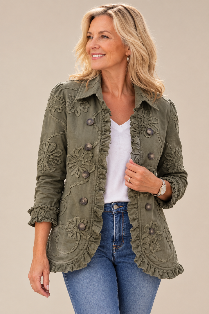 Margaret | Floral Embroidered Jacket