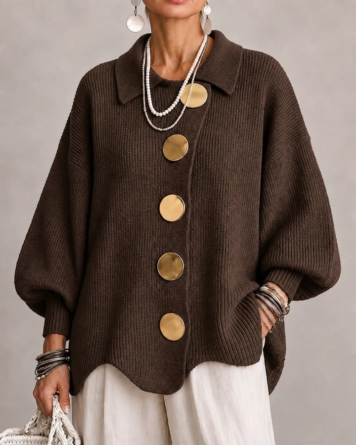 Florence | Oversized Button Knit Cardigan