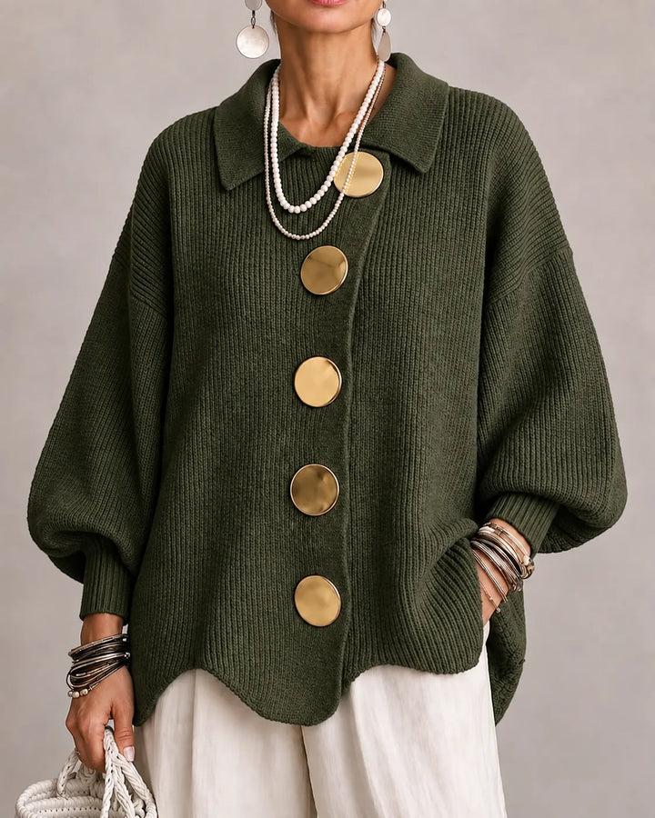 Florence | Oversized Button Knit Cardigan