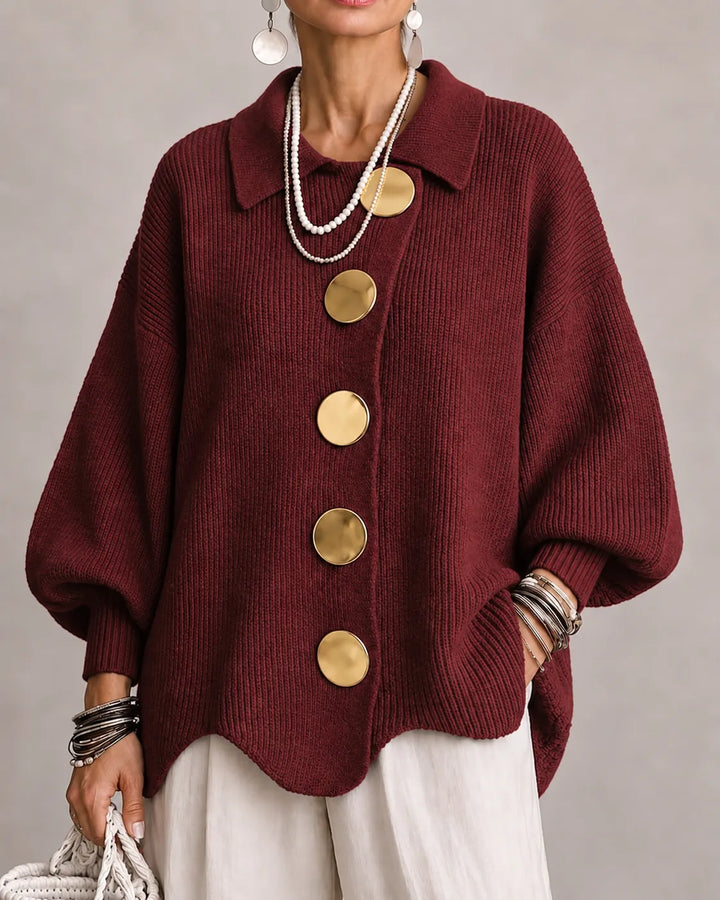 Florence | Oversized Button Knit Cardigan