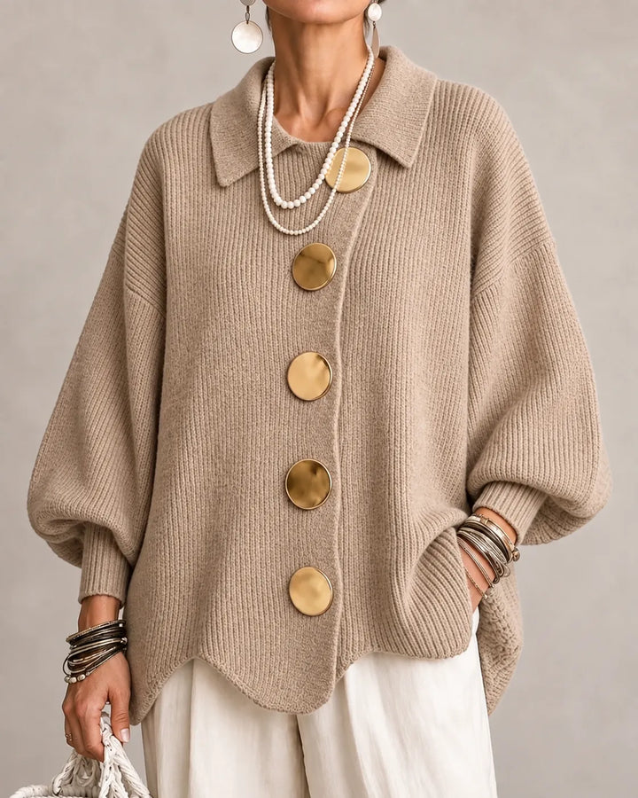 Florence | Oversized Button Knit Cardigan