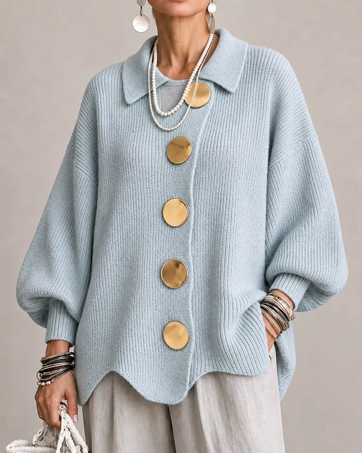 Florence | Oversized Button Knit Cardigan