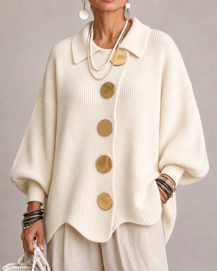 Florence | Oversized Button Knit Cardigan