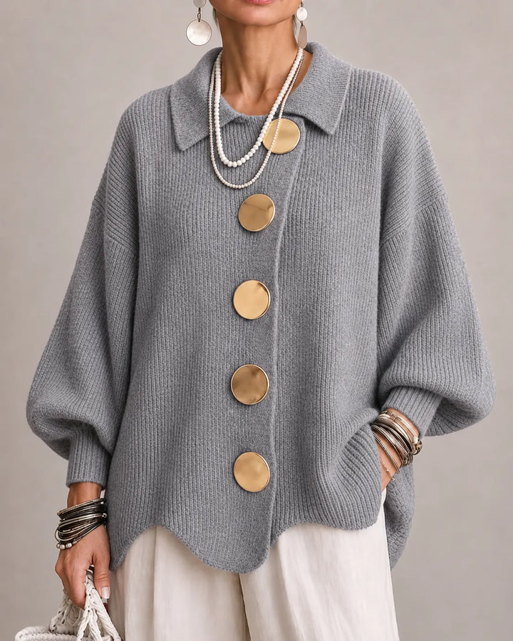 Florence | Oversized Button Knit Cardigan