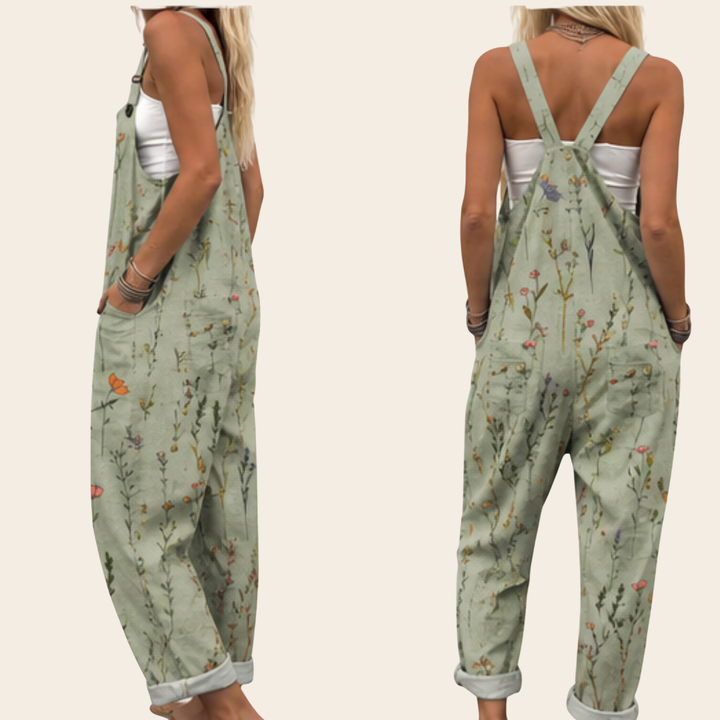 Lena | Printed Dungarees