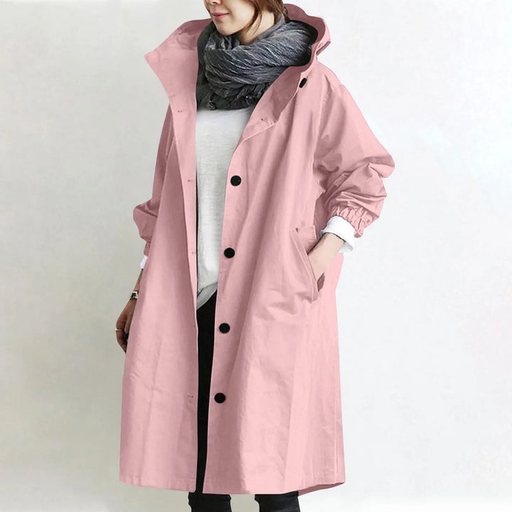 Catherine | Hooded Longline Trench Coat