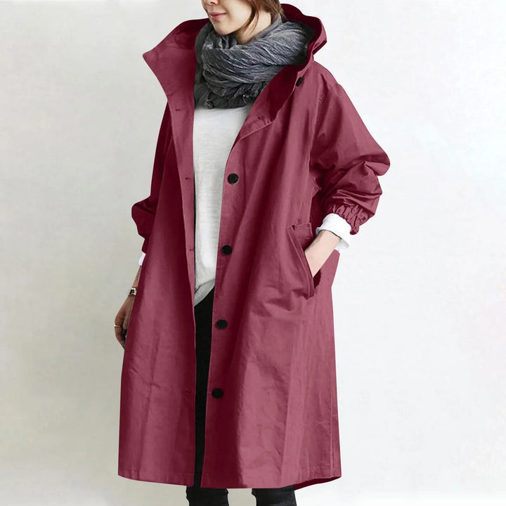 Catherine | Hooded Longline Trench Coat