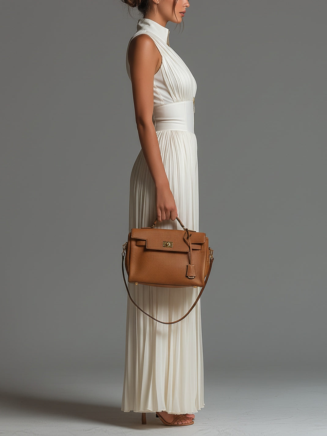 Luna | White Chiffon Jumpsuit