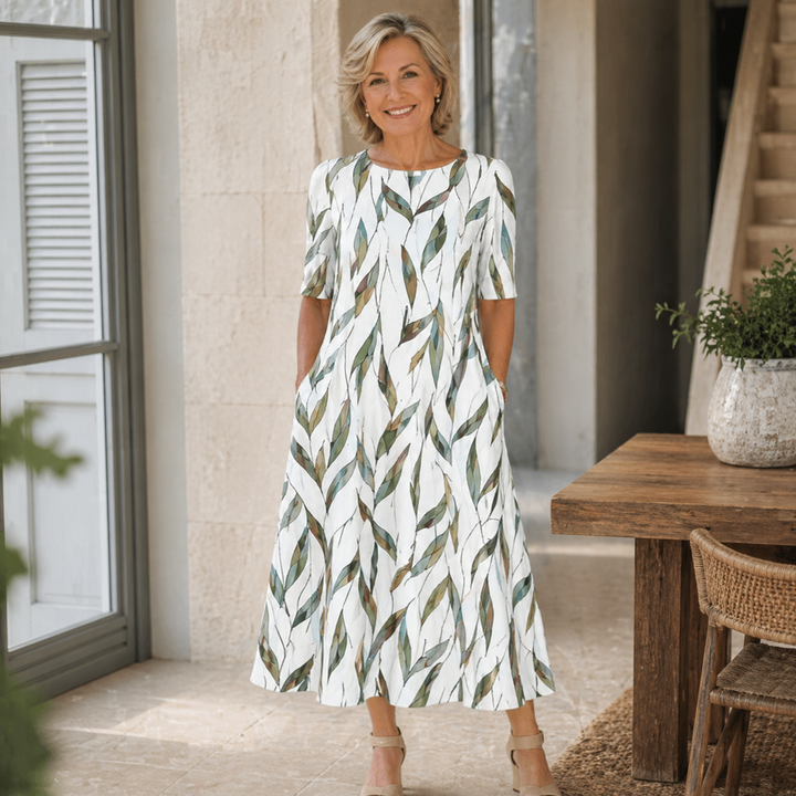 Clara | Effortless Floral Midi Dress