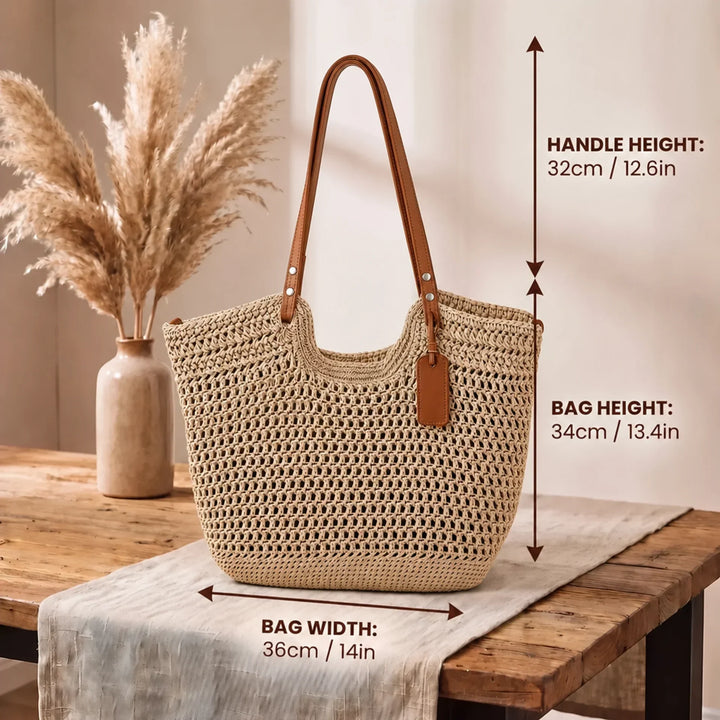 Clare - Handwoven Crochet Tote