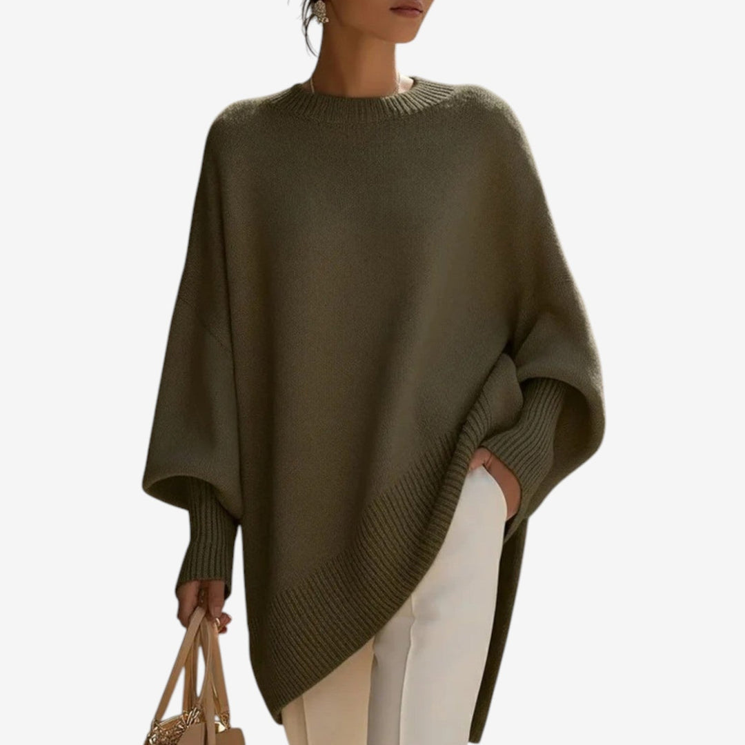 Louise | Elegant Draped Poncho