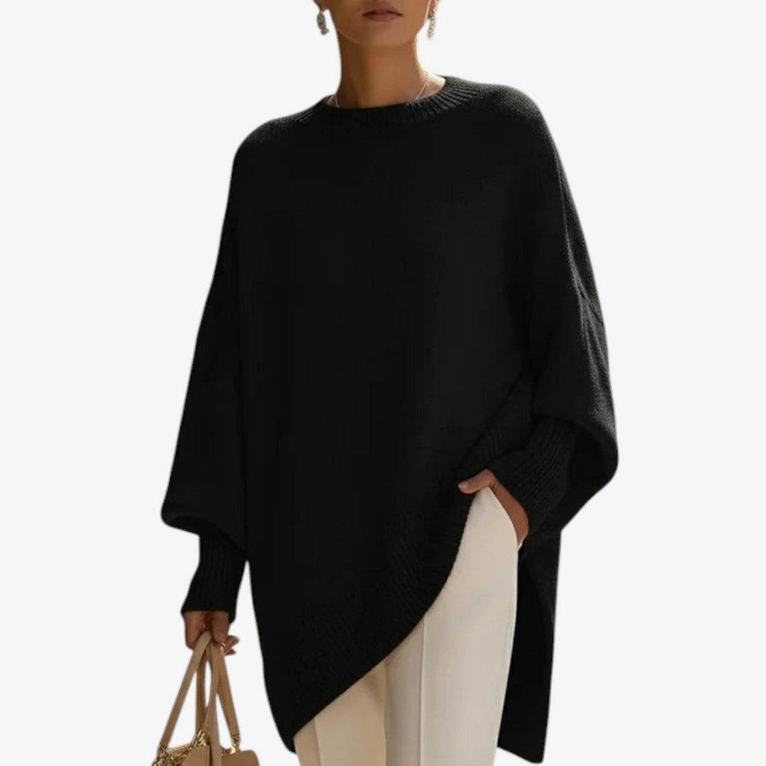 Louise | Elegant Draped Poncho