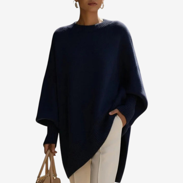 Louise | Elegant Draped Poncho