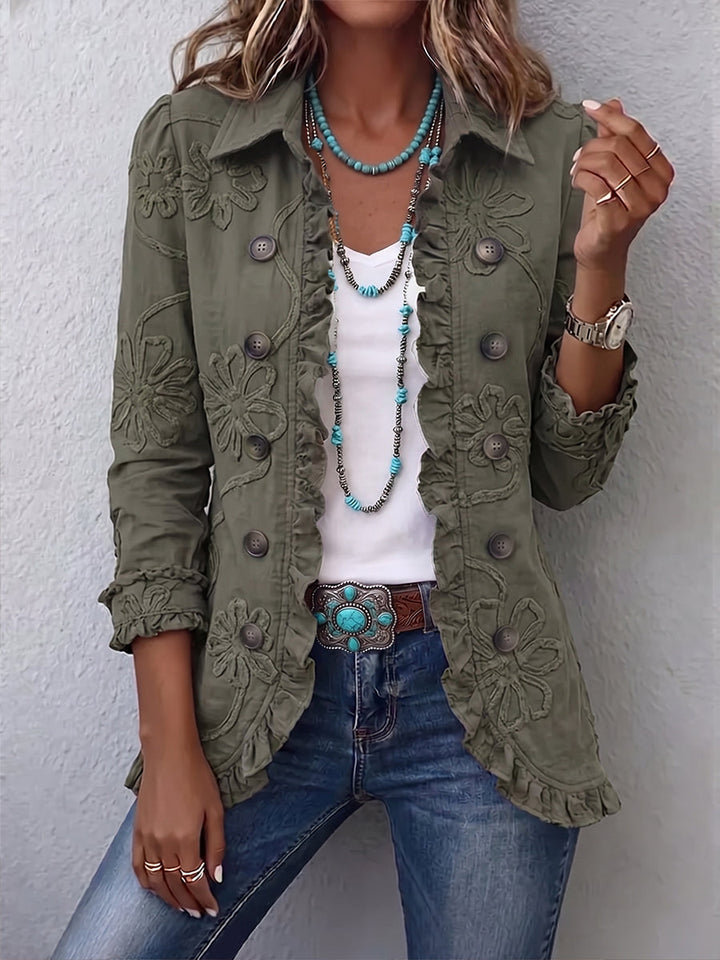 Margaret | Floral Embroidered Jacket